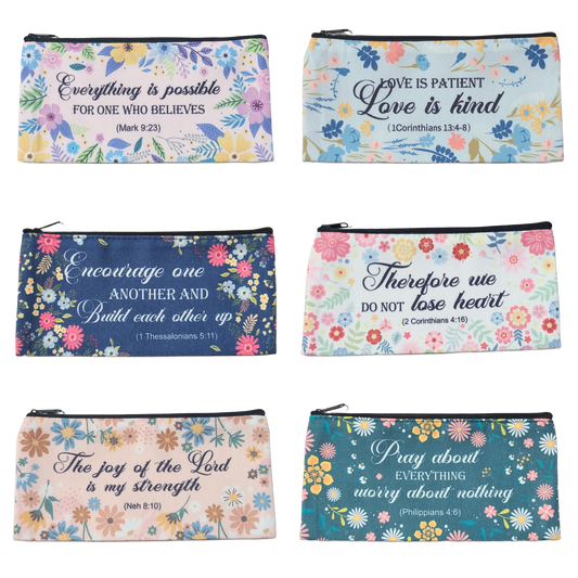 Bible Verse Zippered Bags