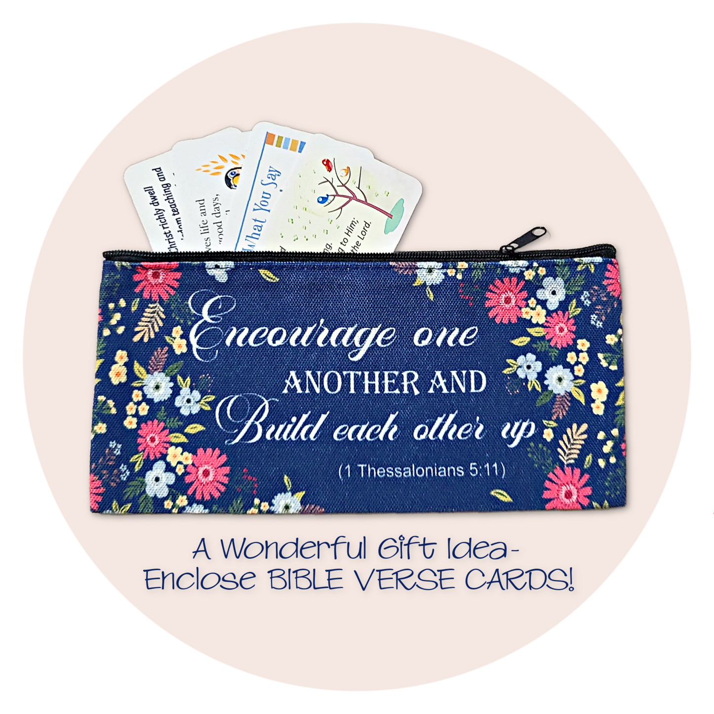 Bible Verse Zippered Bags