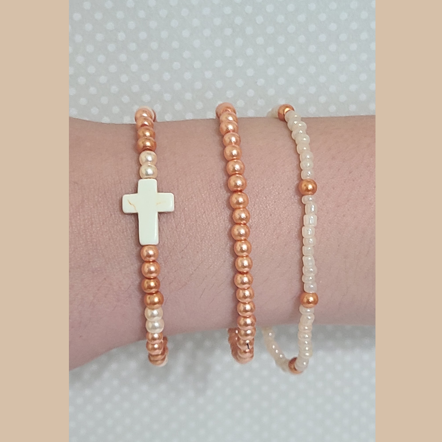 Orange Stackable Bracelets