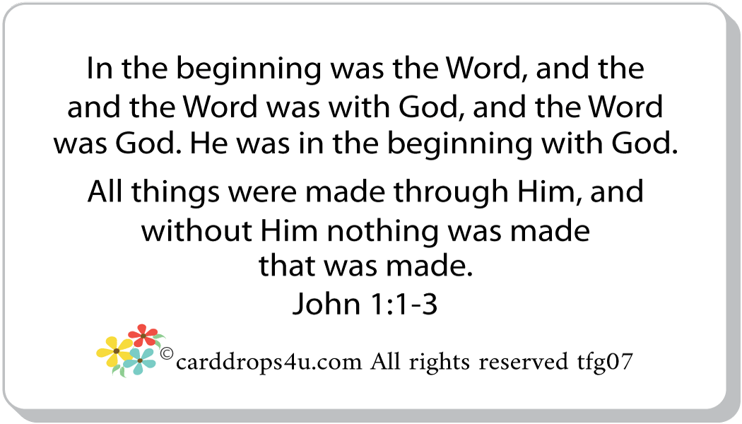 In The Beginning