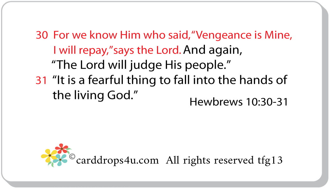 Vengeance is God's