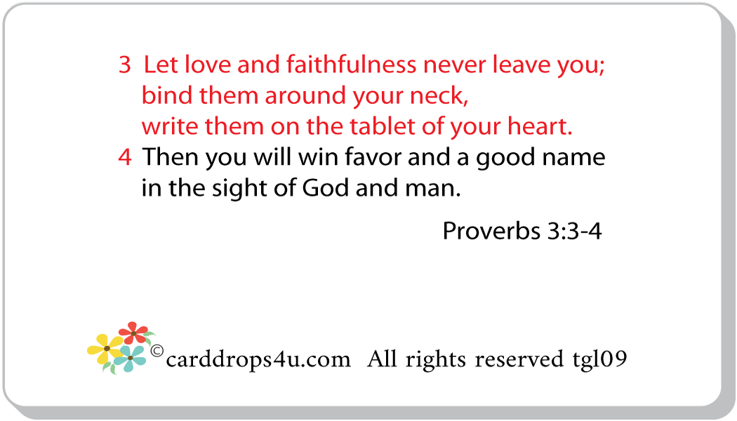 Keep Love and Faithfulness!