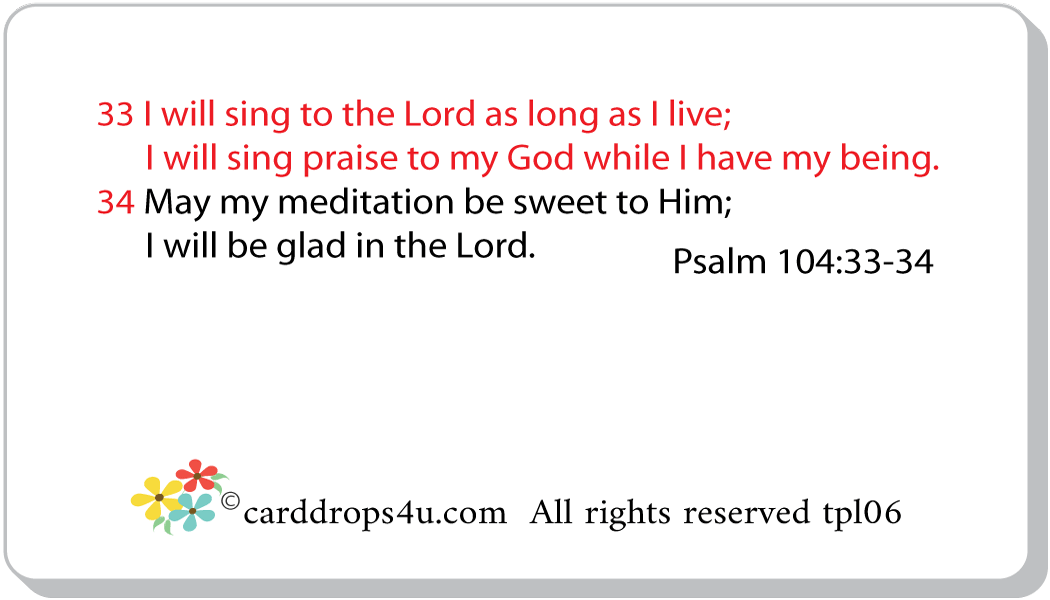 All This to the Lord!