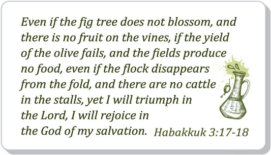 Even if the fig tree does not blossom