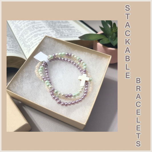 Pastel Stackable Bracelets