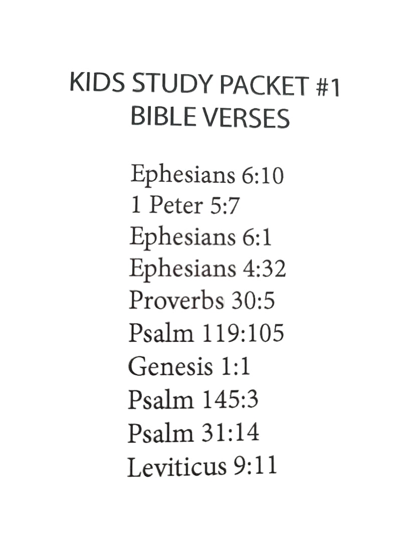 CREATIVE STUDY PACKET #1