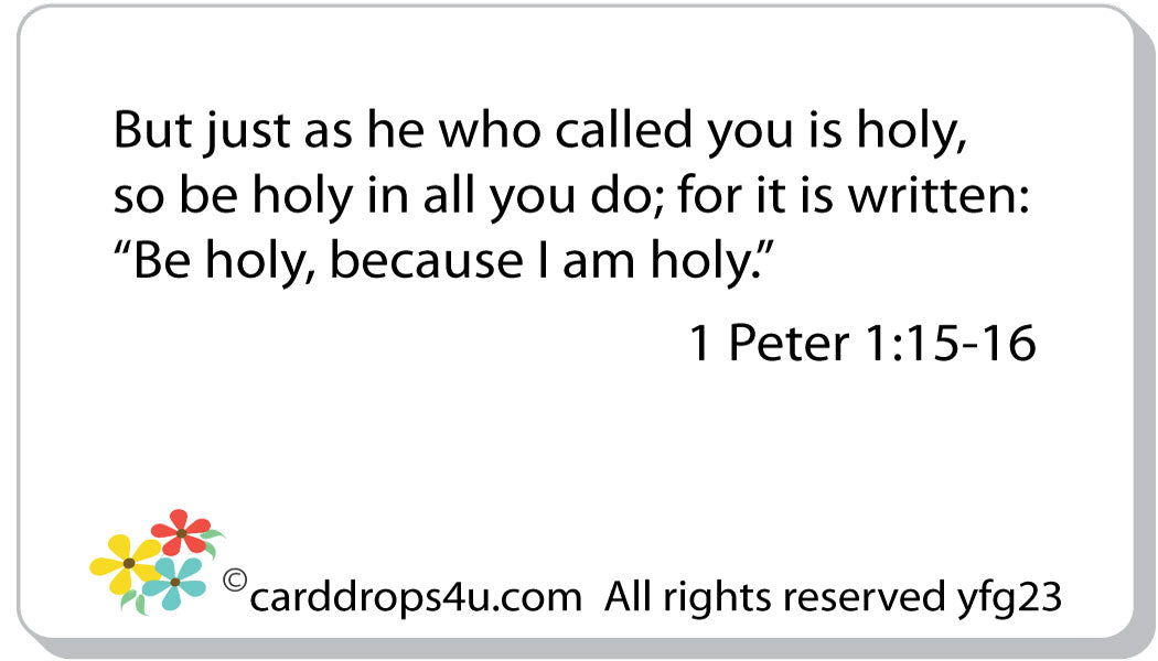 God Says Be Holy