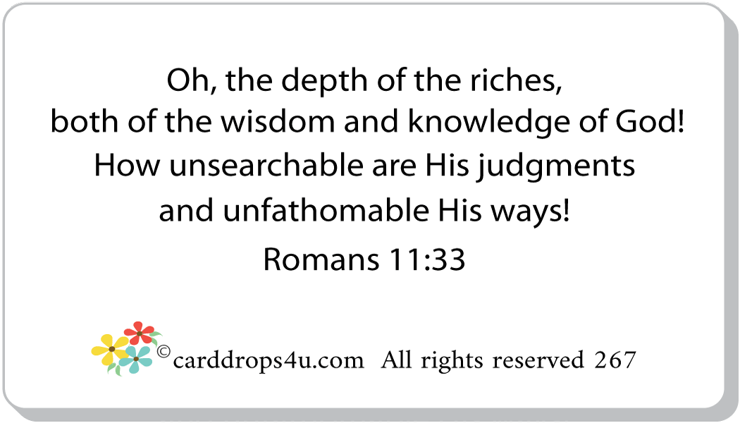 God is Unsearchable!