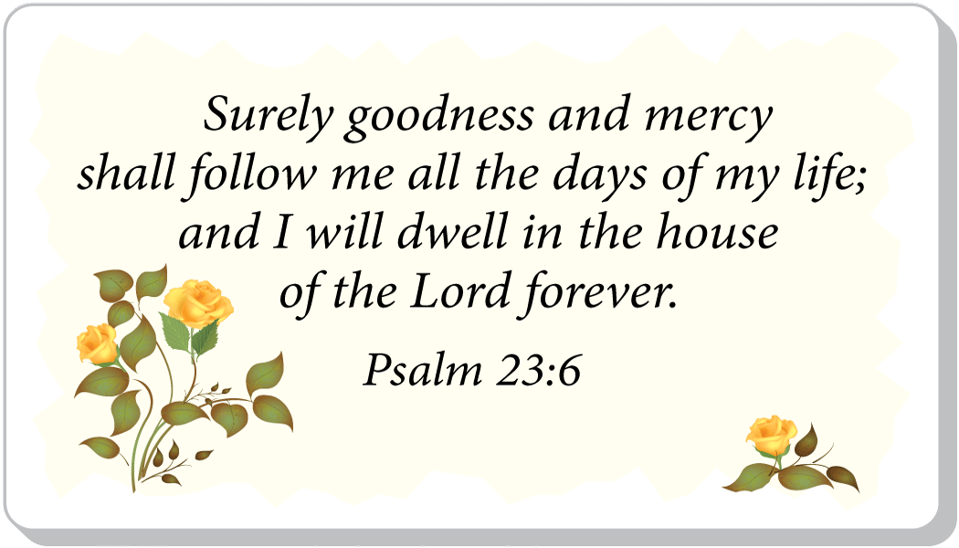 Goodness and Mercy