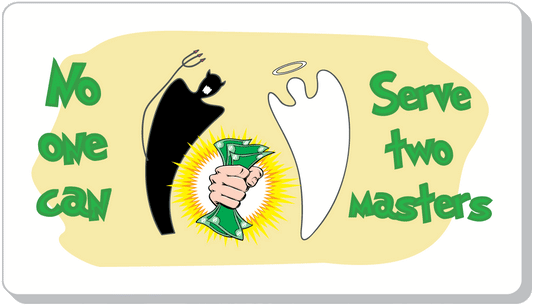 fist holding money no one can serve two masters 
