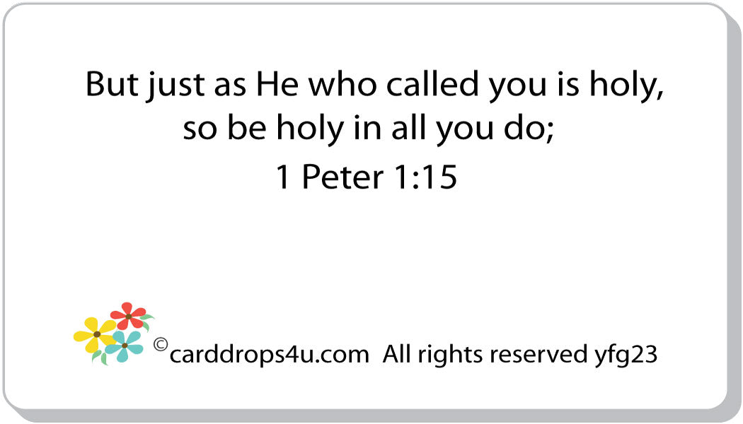 God Says Be Holy