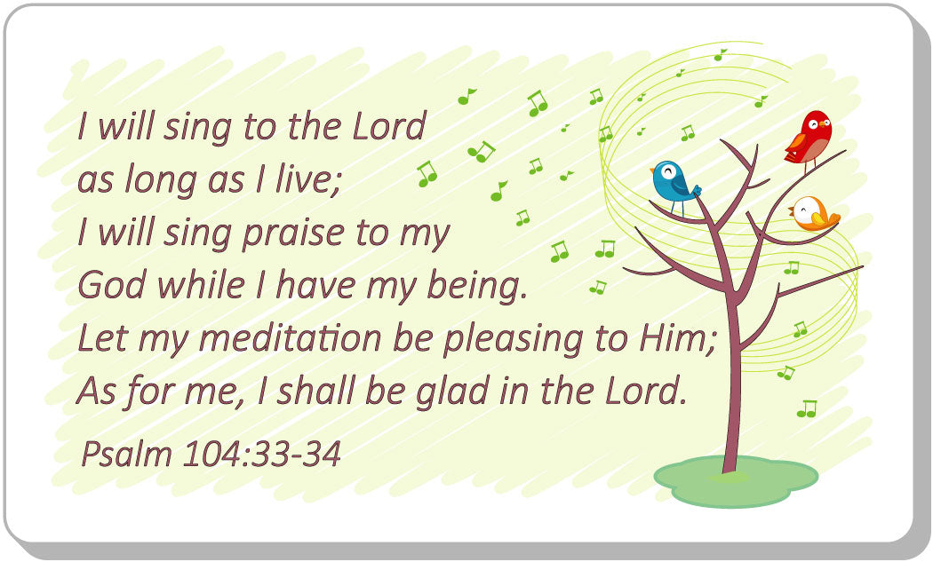 I Will Sing To The Lord...